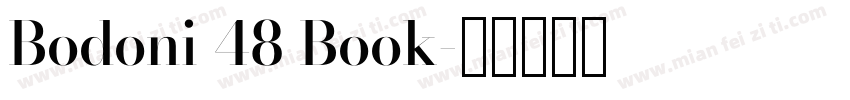 Bodoni 48 Book字体转换